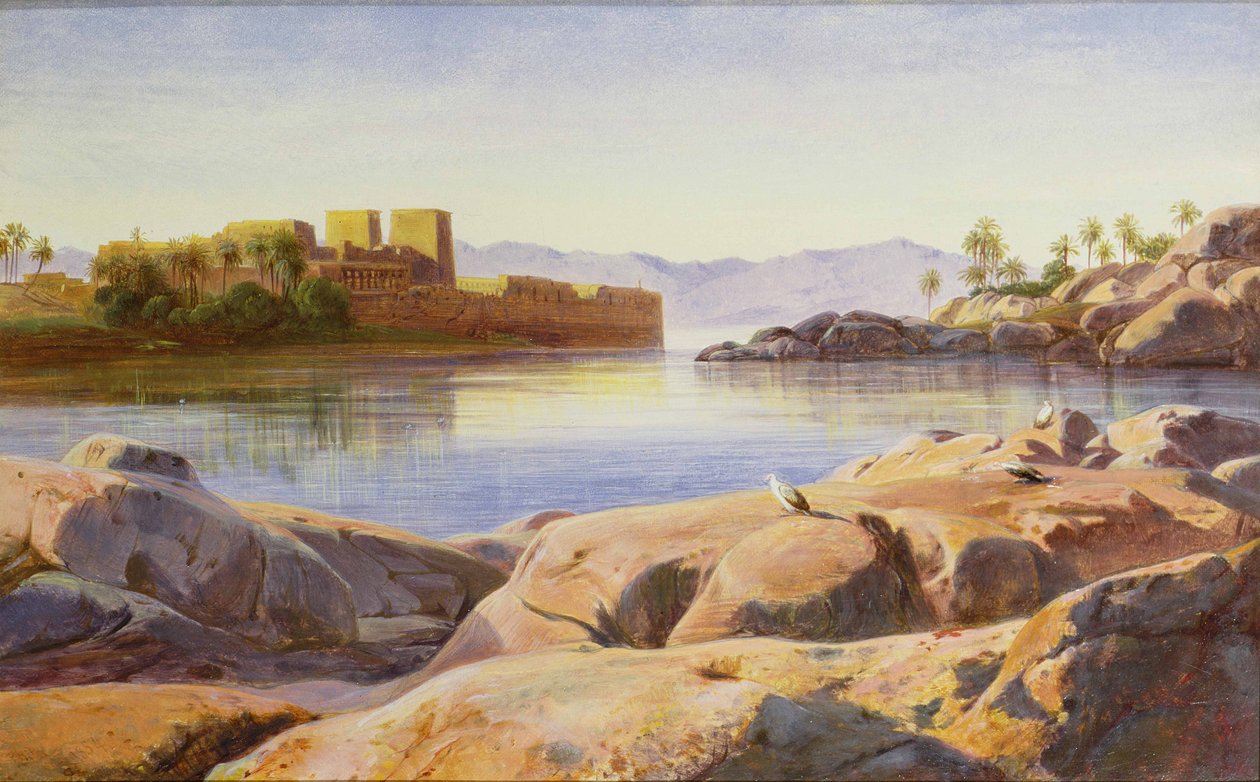 Philae no Nilo de Edward Lear