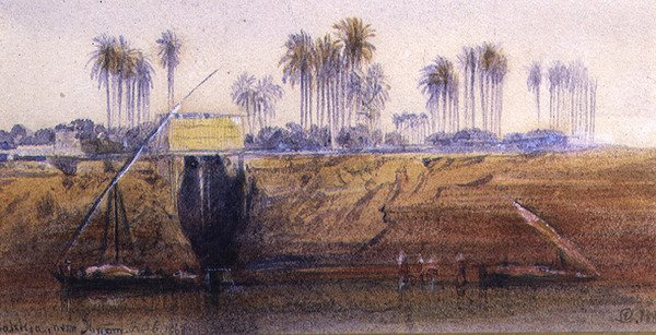 Sakkia, perto de Ibreem, 6 de Fevereiro de 1865 de Edward Lear