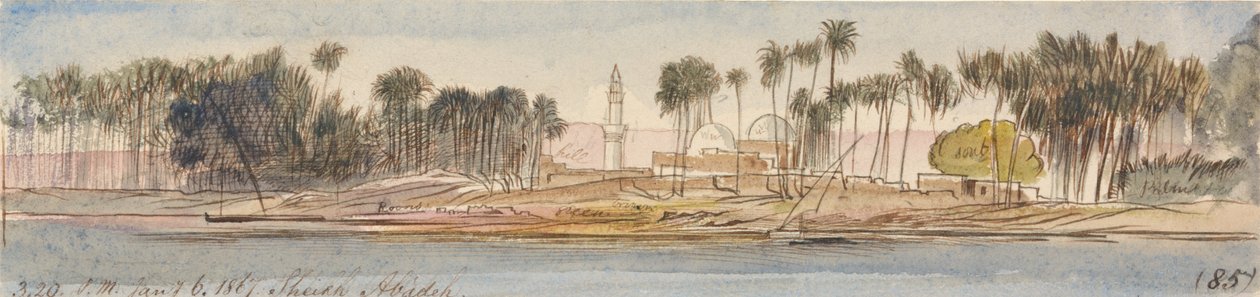 Sheikh Abadeh, 15h20, 6 de janeiro de 1867 (85) de Edward Lear