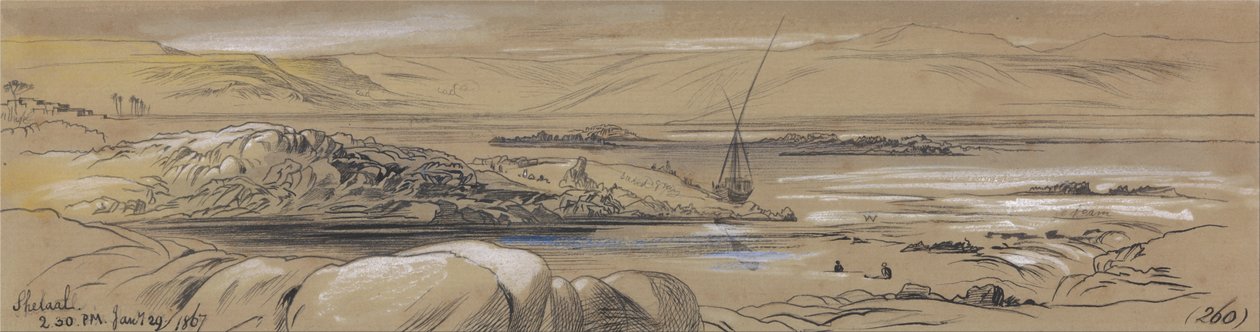 Shelaal, 2h30, 29 de janeiro de 1867 (260) de Edward Lear
