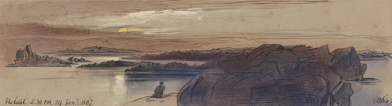 Shelaal, 5h30, 29 de janeiro de 1867 (264) de Edward Lear