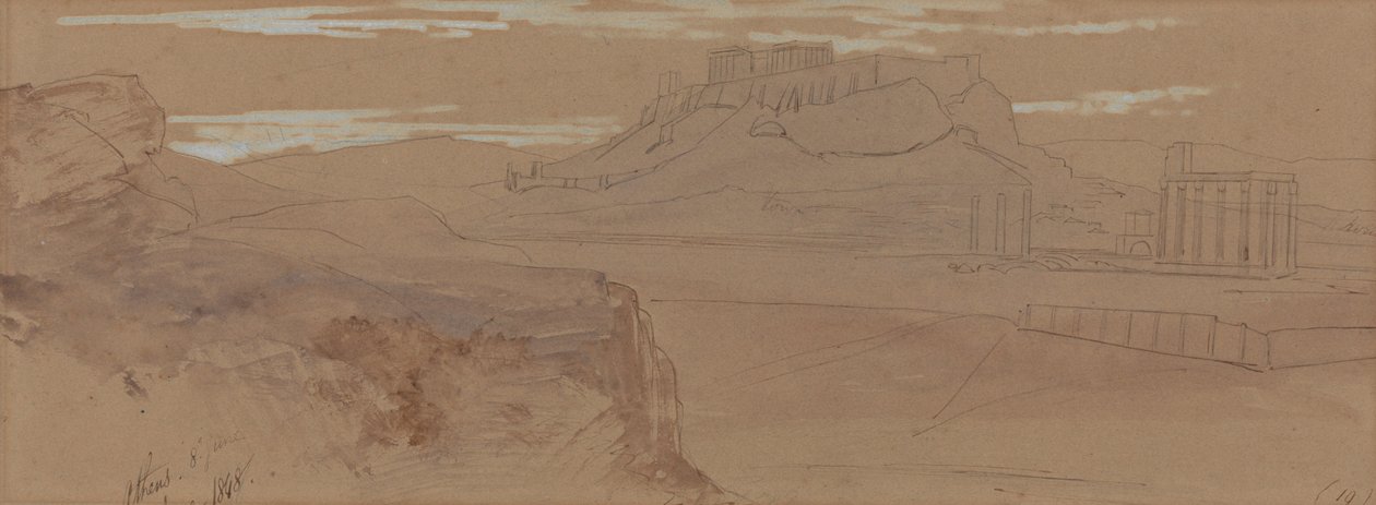Esboços de Atenas de Edward Lear