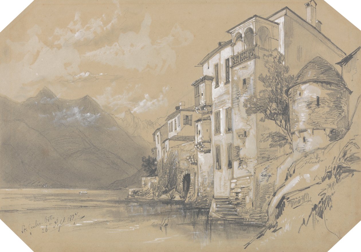 St. Giulio, Orta, 26 de Setembro de 1837 de Edward Lear