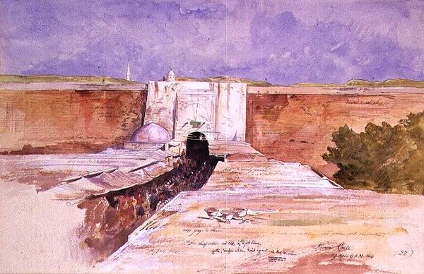 O Bazar Kanea, Creta de Edward Lear