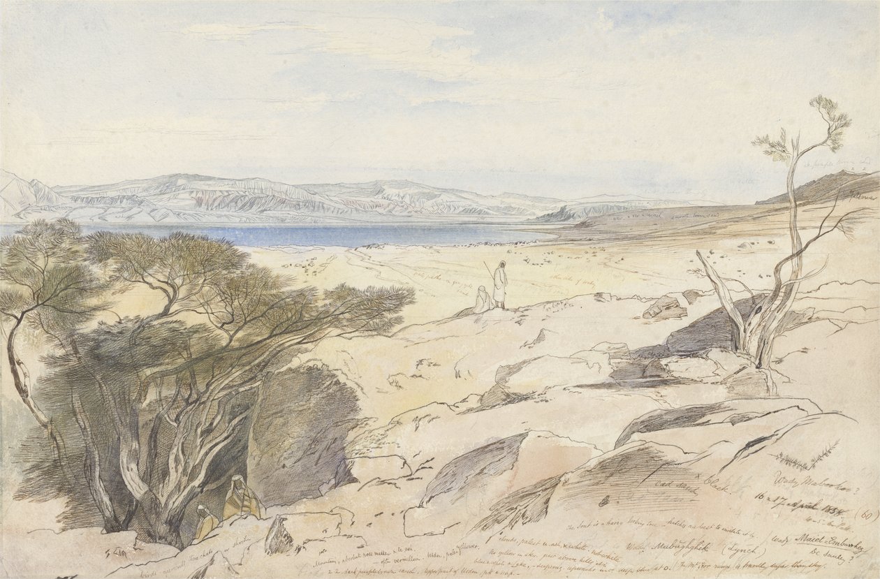 O mar Morto de Edward Lear