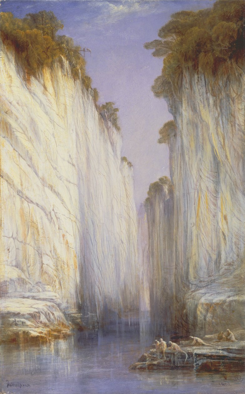 As rochas de mármore - Nerbudda Jubbolpore de Edward Lear