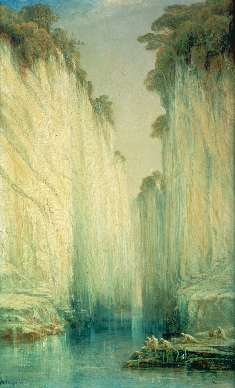 The Marble rocks, Jabalpur, Madhya Pradesh de Edward Lear