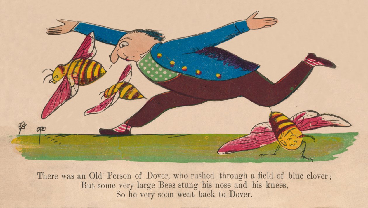 Havia uma pessoa idosa de Dover ... c1840s. de Edward Lear