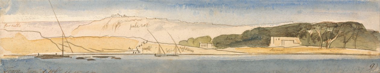 Toara, 11:15, 1 de janeiro de 1867 (9) de Edward Lear