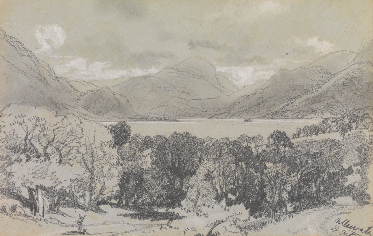 Ullswater, 14 Oct. 1836 de Edward Lear
