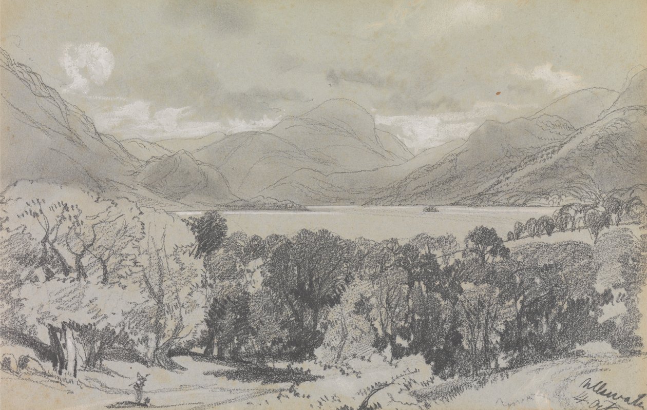 Ullswater, 14 de outubro de 1836 de Edward Lear