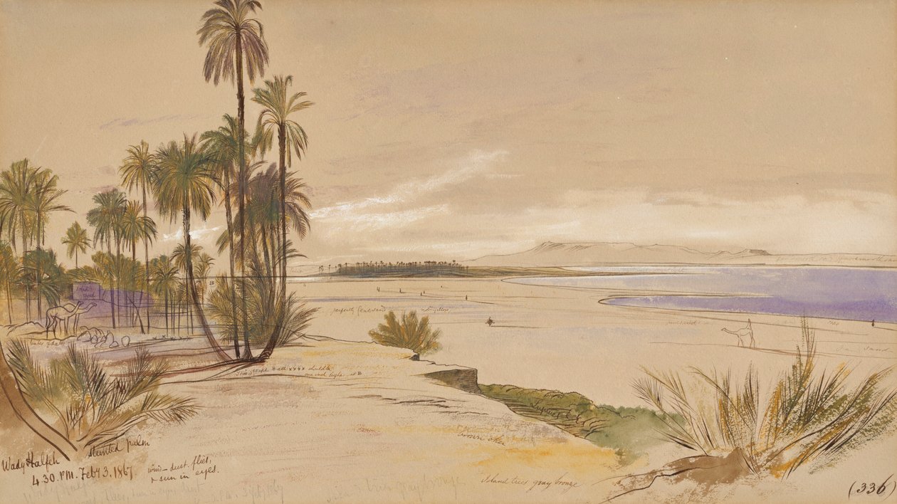 Wadi Halfa, Sudão de Edward Lear