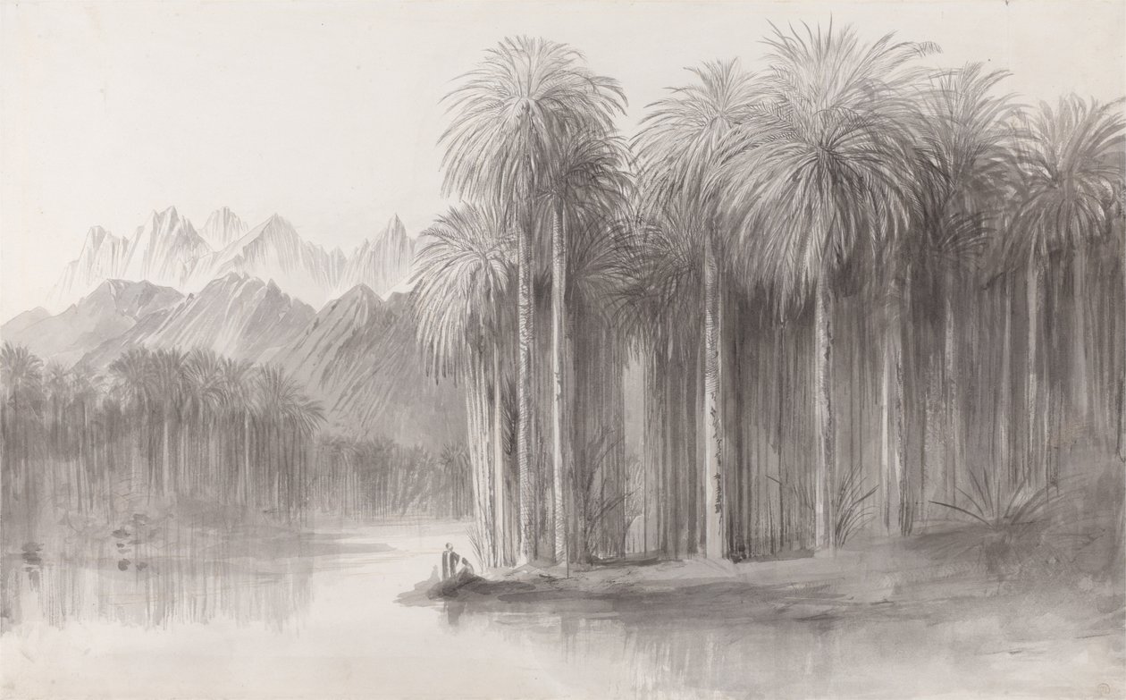 Wady Feiran, Península do Monte Sinai de Edward Lear