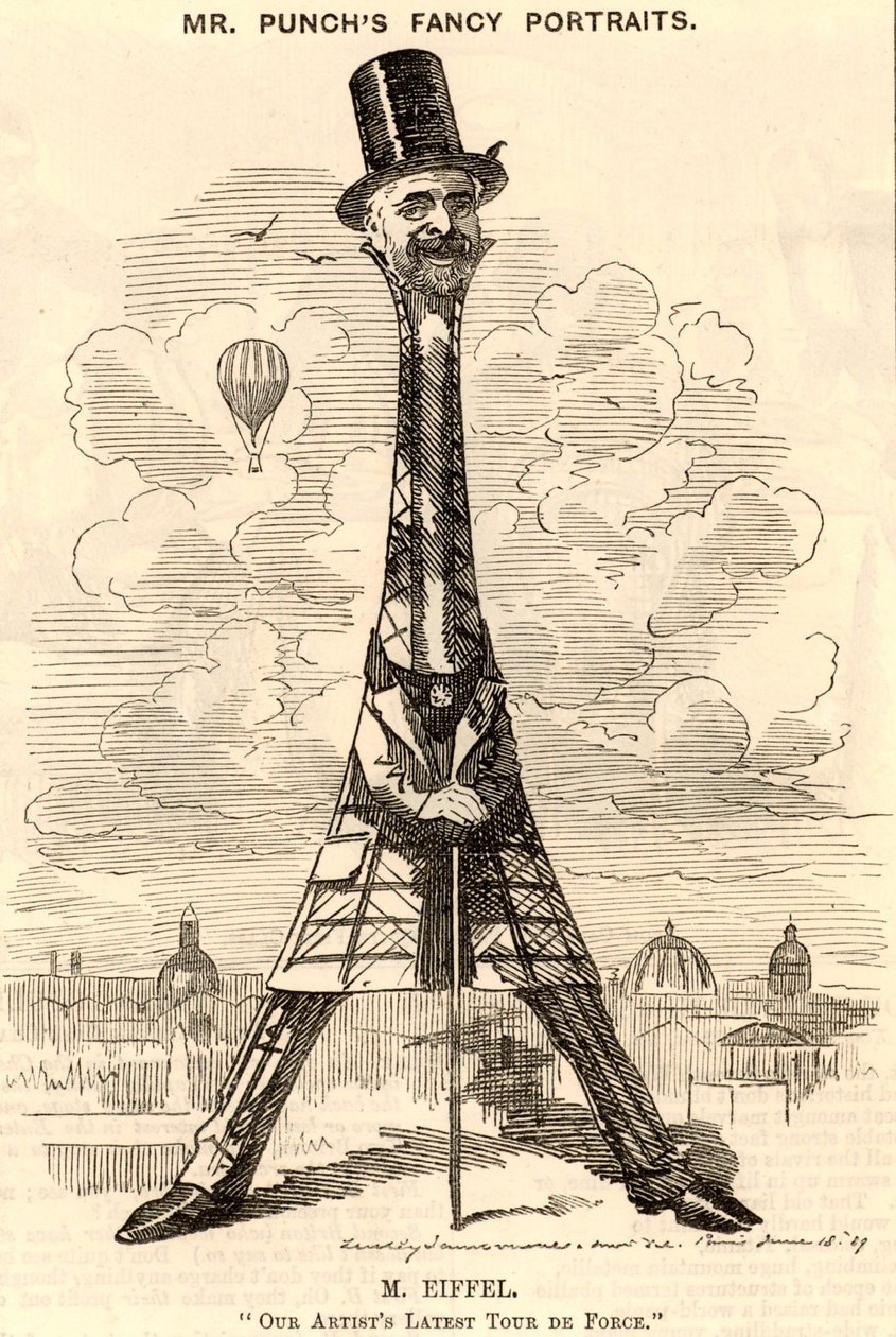 "(Alexandre) Gustave Eiffel (1832-1923) Engenheiro civil francês de Edward Linley Sambourne