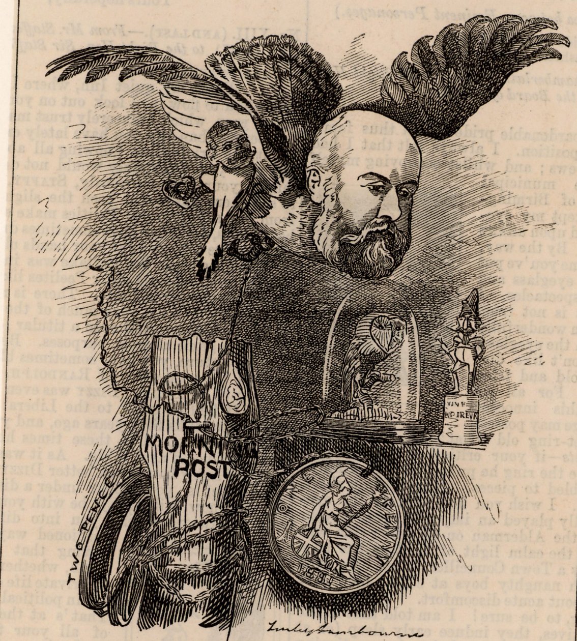 Algernon Borthwick, 1º Barão Glenesk (1830-1908) de Edward Linley Sambourne