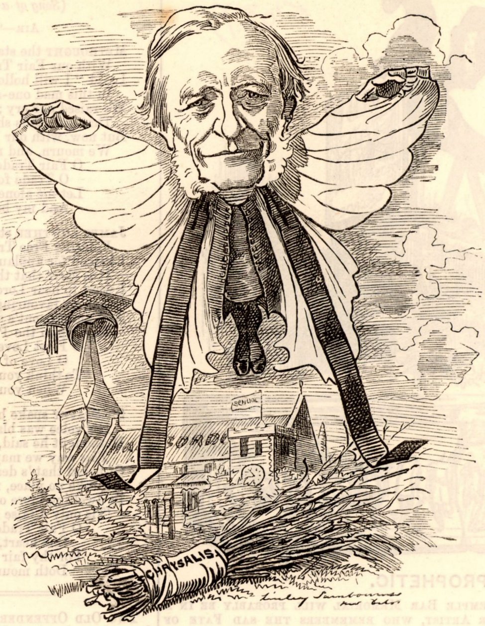 Caricatura de George Granville Bradley de Edward Linley Sambourne