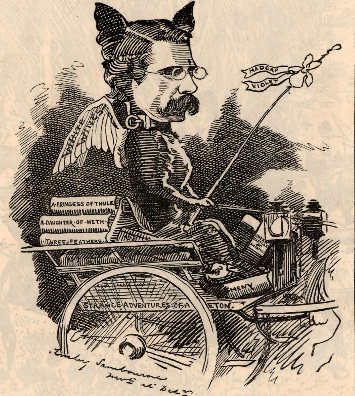 Desenho animado de William Black de Edward Linley Sambourne
