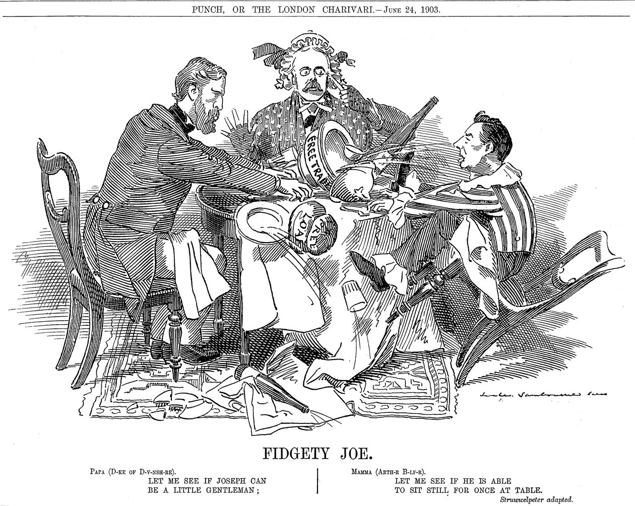 Joe inquieto, 1903 de Edward Linley Sambourne