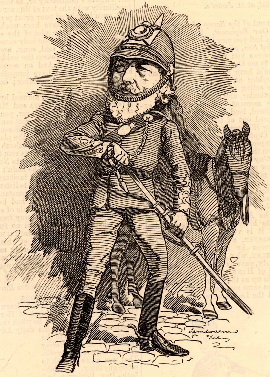 Frederick Lord Leighton em uniforme militar de Edward Linley Sambourne