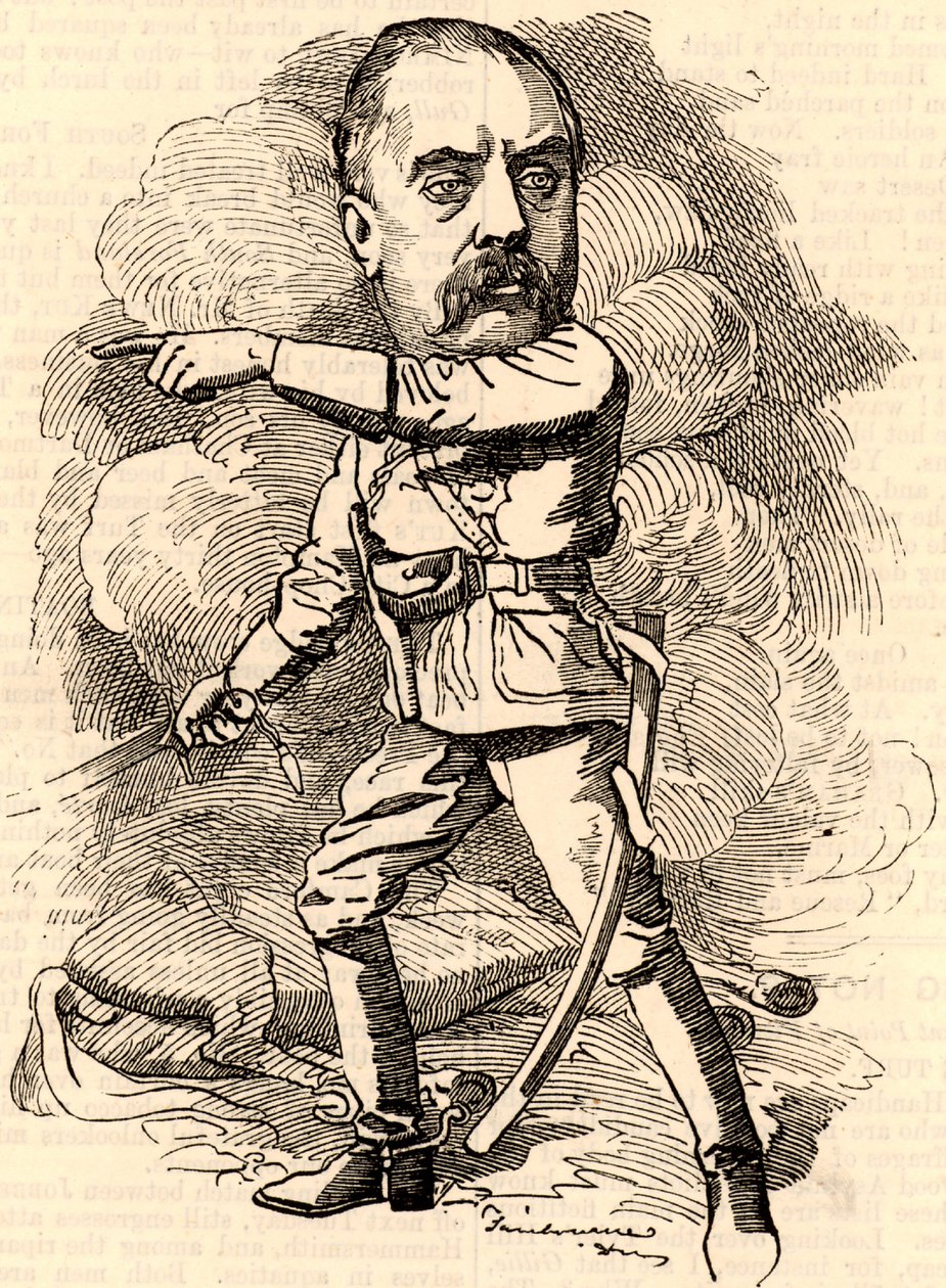 Gerald Graham (1831-1899) Oficial do exército inglês que serviu nos Royal Engineers de Edward Linley Sambourne