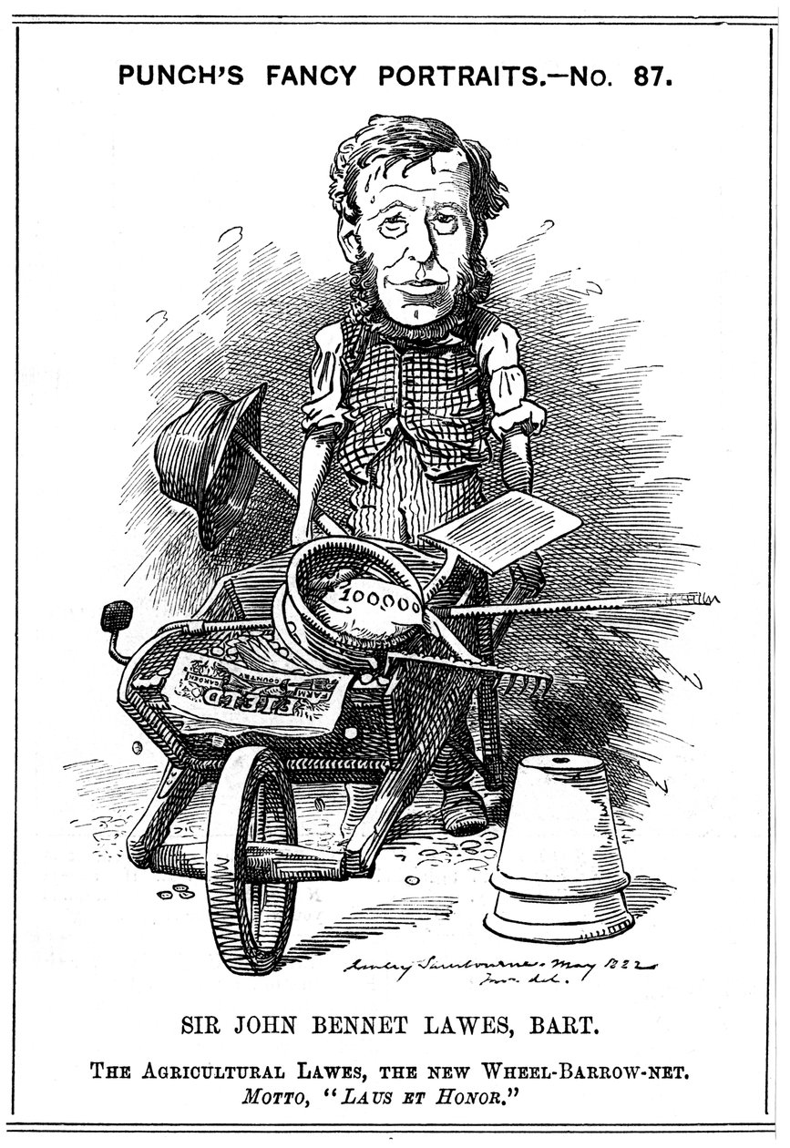 John Bennett Lawes, agricultor inglês, 1882. de Edward Linley Sambourne