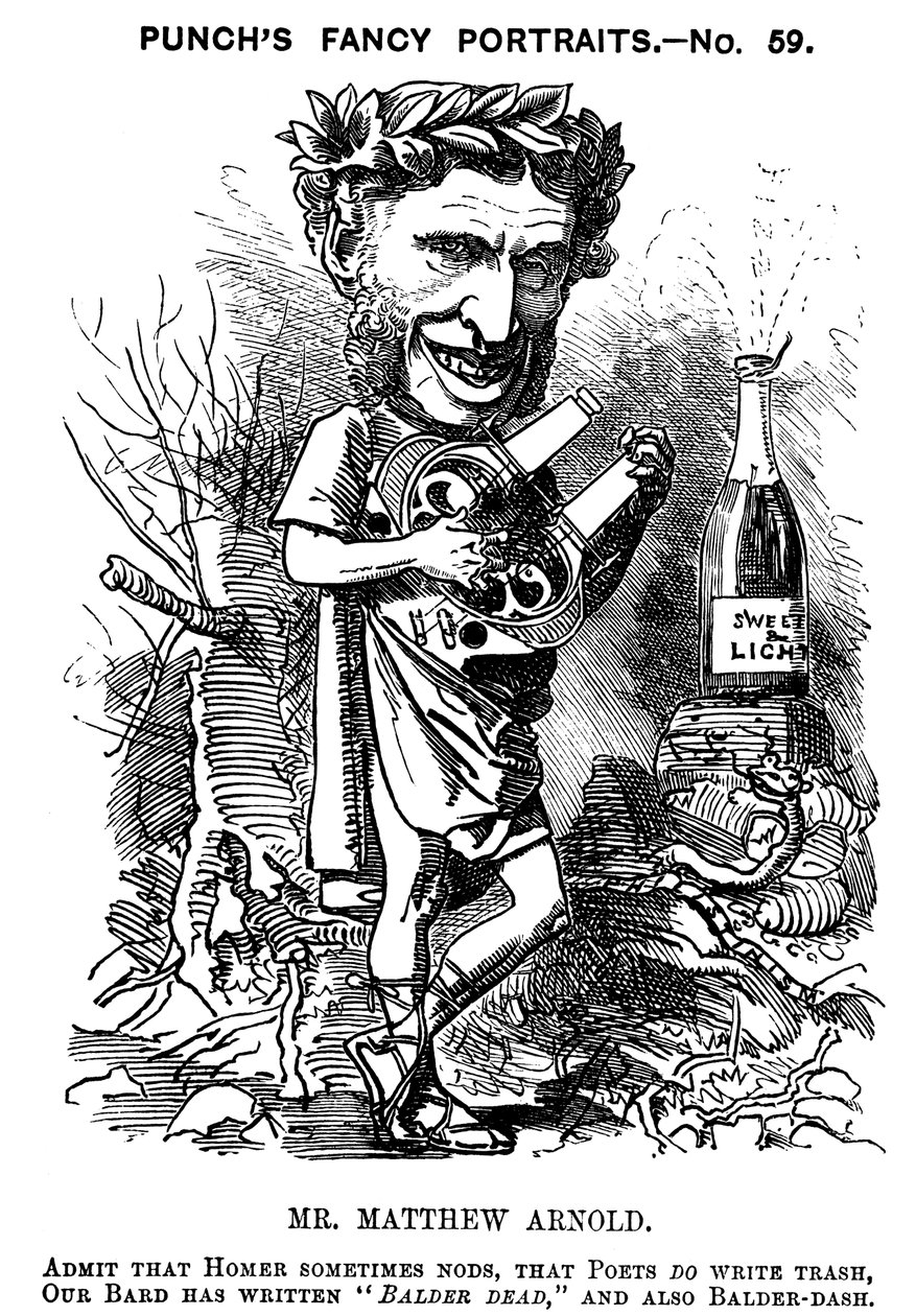 Matthew Arnold 1822-1888, poeta britânico, crítico e educador, 1881 de Edward Linley Sambourne
