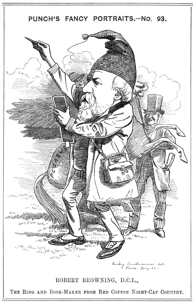 Robert Browning, poeta e dramaturgo inglês, 1882 de Edward Linley Sambourne