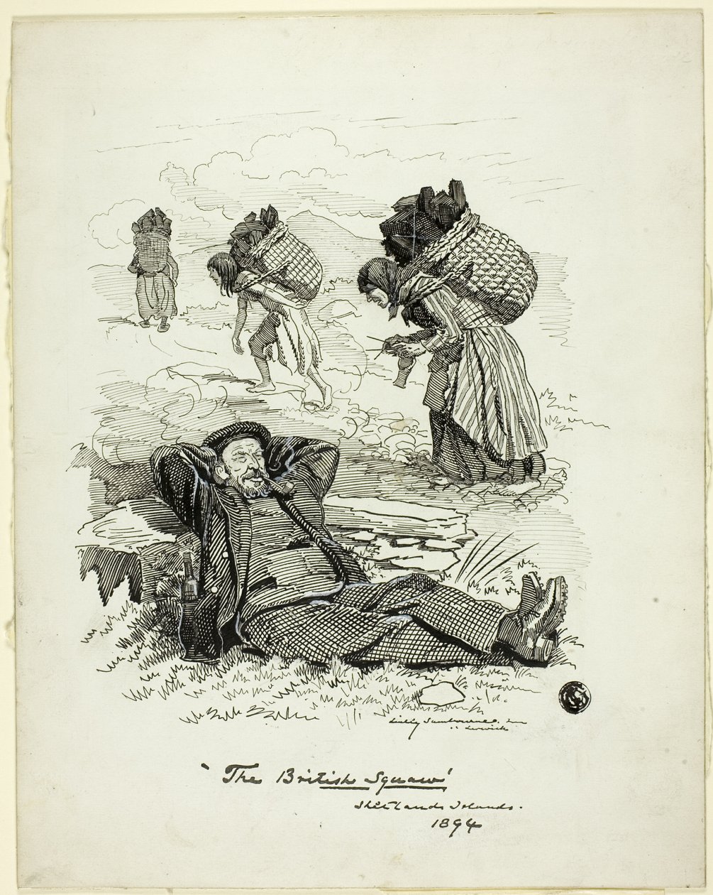 A esquiva britânica, Ilhas Shetland de Edward Linley Sambourne