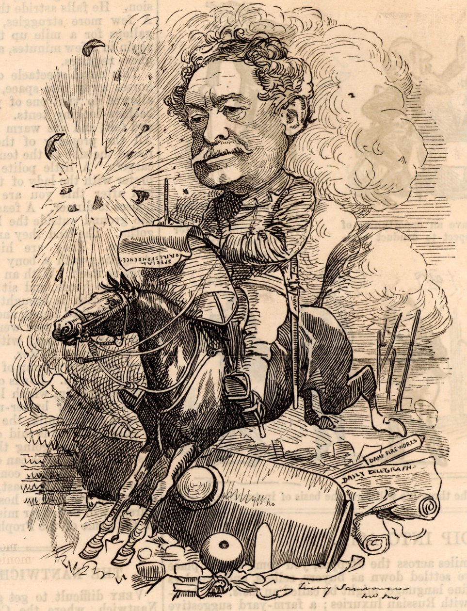 William Howard Russell (1821-1907) de Edward Linley Sambourne