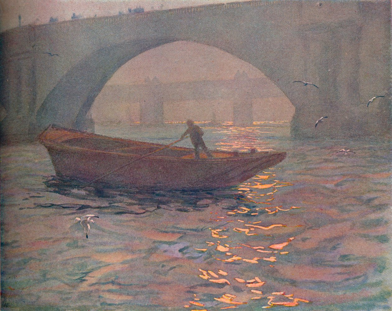 Ponte de Waterloo, c1910 de Edward Louis Lawrenson