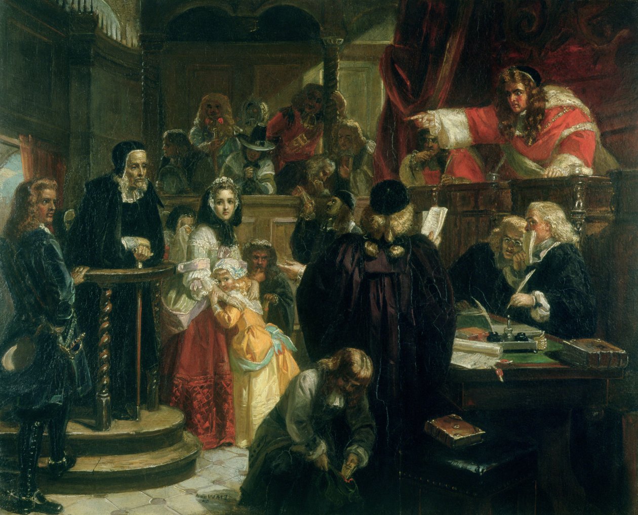 Juiz Jeffries (1648-89) Ataque a Abuso em Richard Baxter (1615-1691) em seu julgamento de Edward Matthew Ward