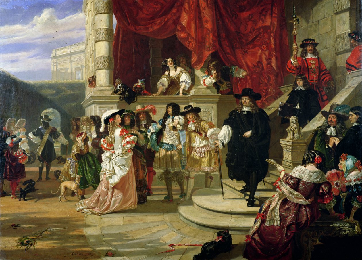 A Queda de Edward Hyde (1609-74), 1º Conde de Clarendon, 1861 de Edward Matthew Ward