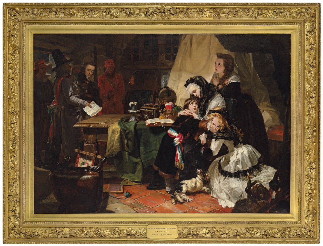A Última Partida de Maria Antonieta e seu Filho, 1856 de Edward Matthew Ward