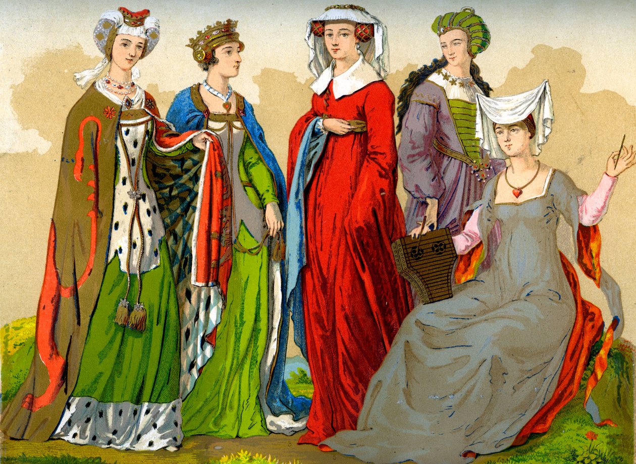 Mulheres nobres inglesas, séculos XV e XVI, 1849. de Edward May