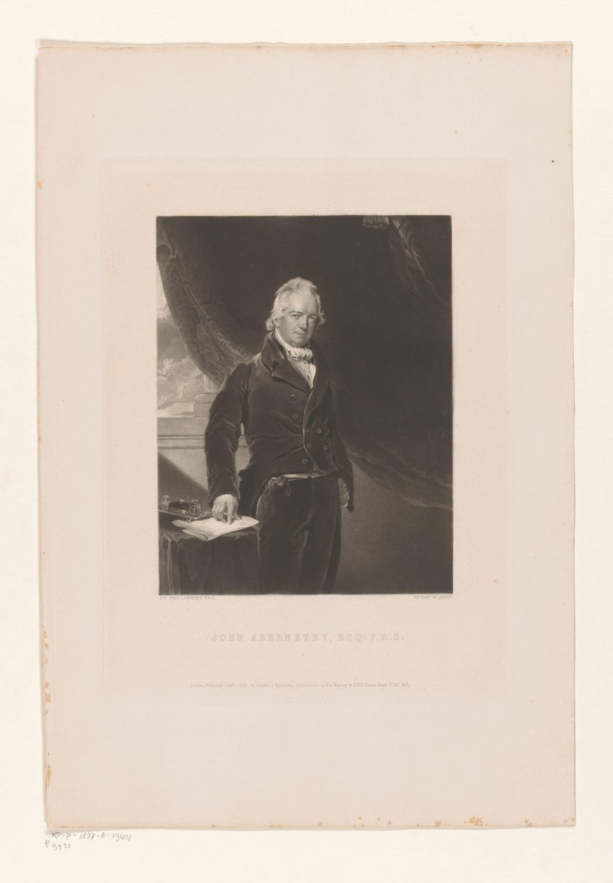 Retrato de John Abernethy Esqr. de Edward McInnes