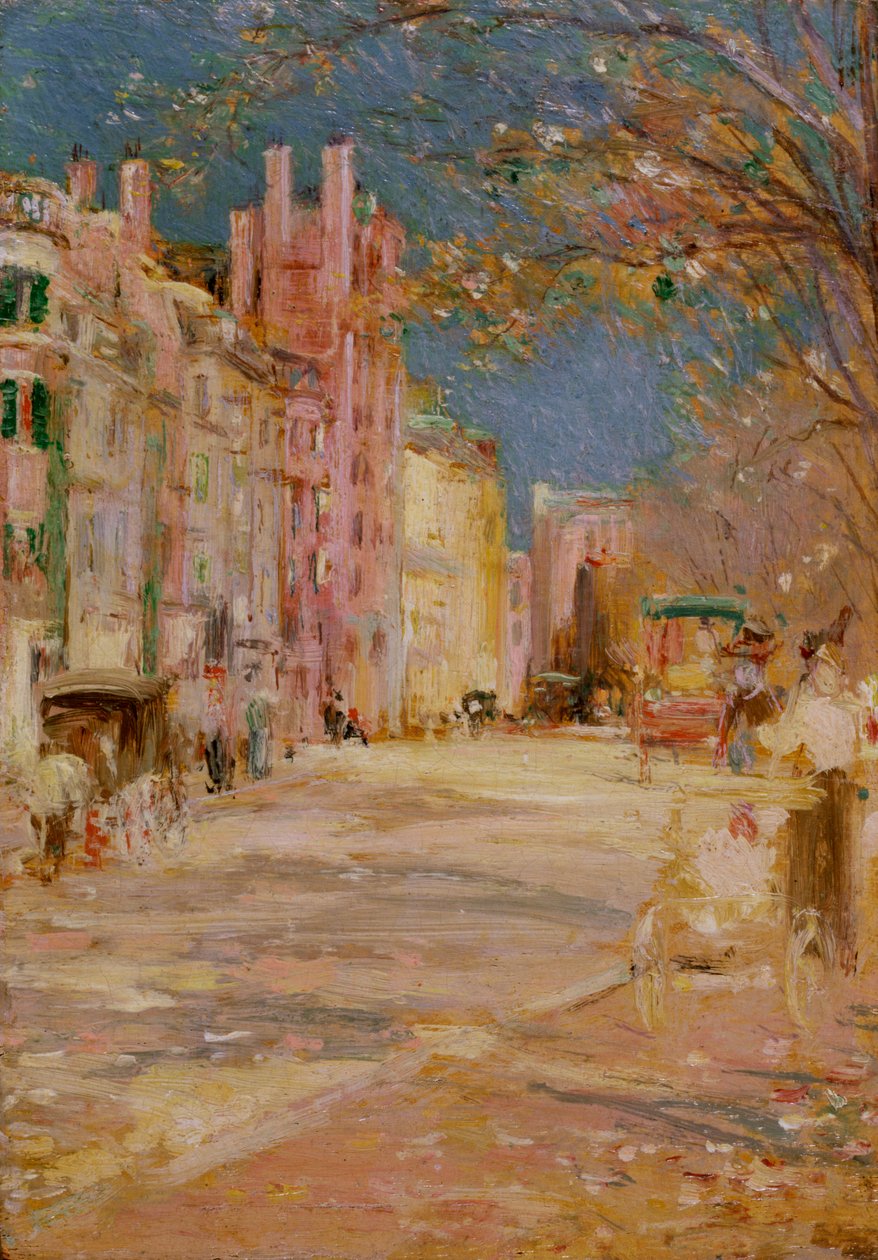 Cena de rua em Boston (Boston Common) de Edward Mitchell Bannister