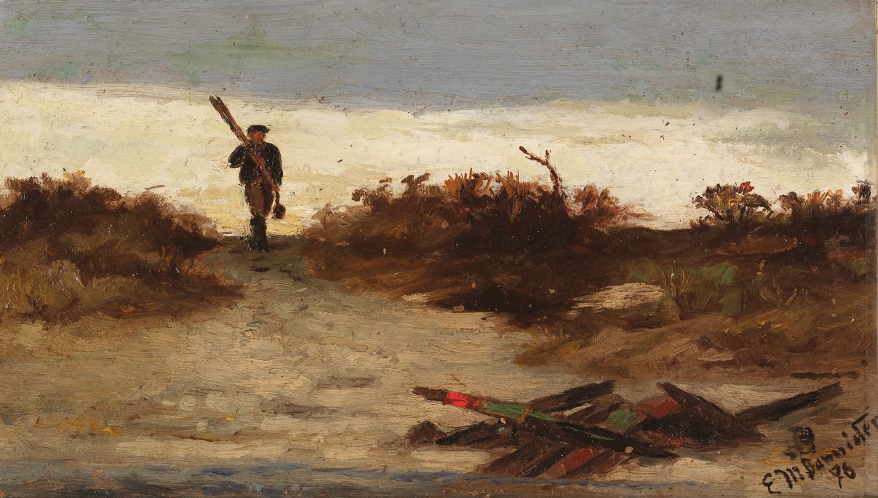 Pescador por Água, 1886. de Edward Mitchell Bannister