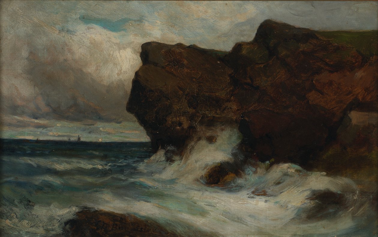 Penhascos do Oceano, 1881. de Edward Mitchell Bannister
