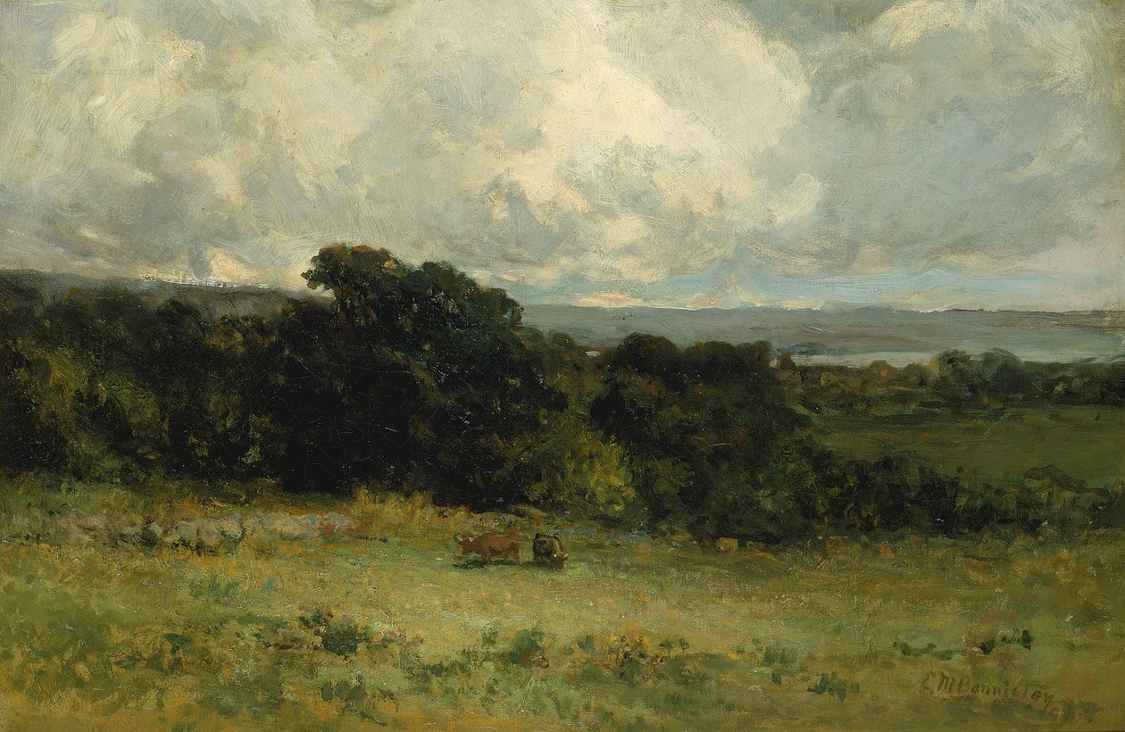 Pastagens Agradáveis, 1887. de Edward Mitchell Bannister