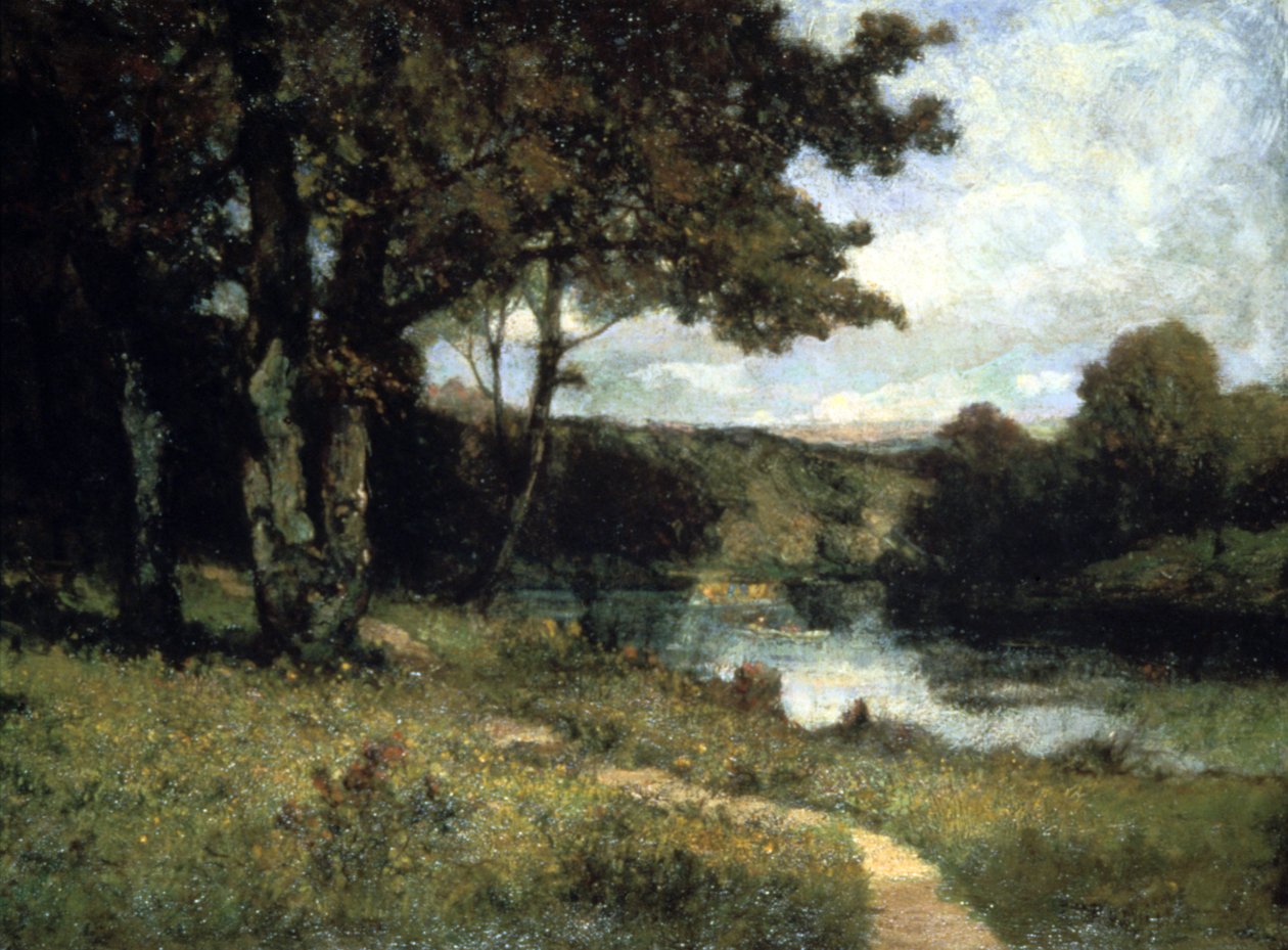 Árvores perto de um rio, 1891 de Edward Mitchell Bannister