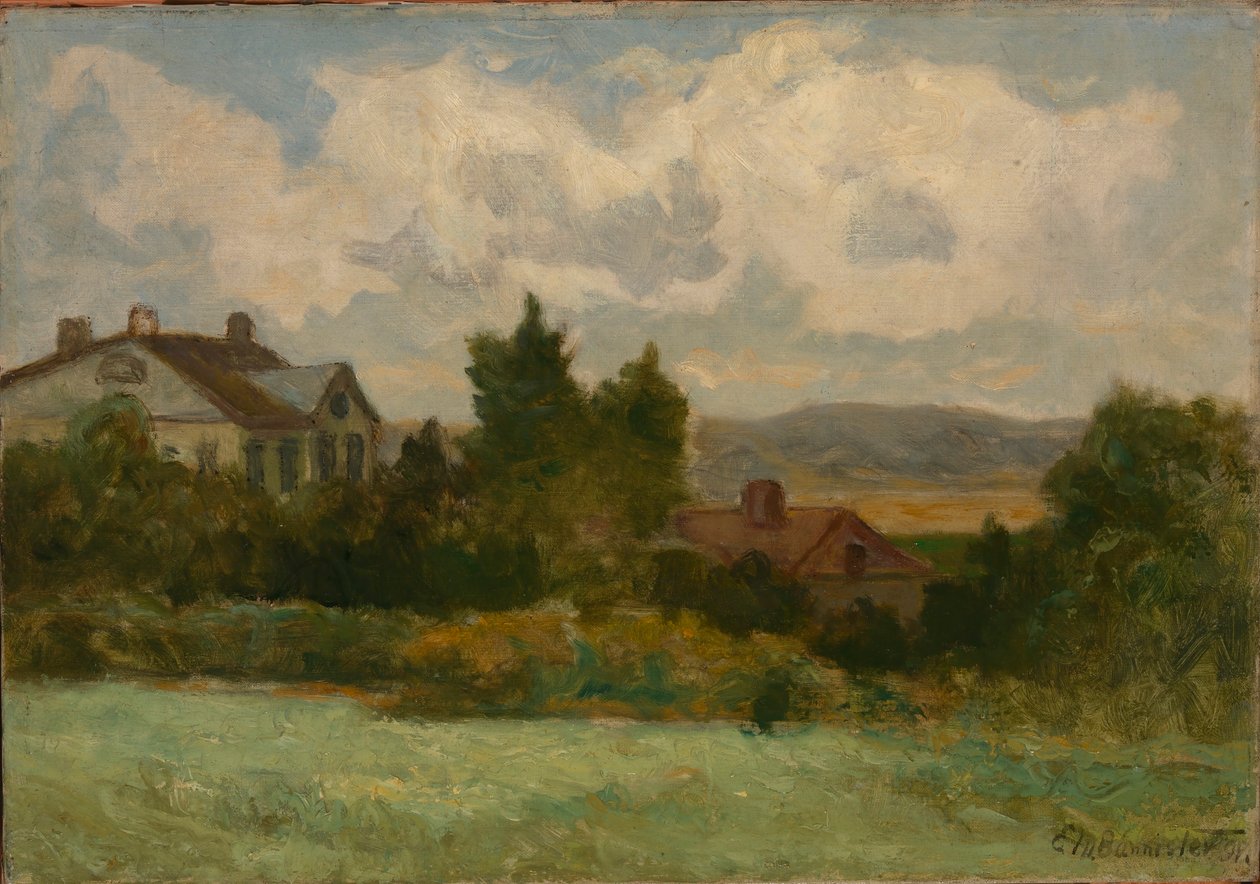 Sem título (casas e árvores) de Edward Mitchell Bannister