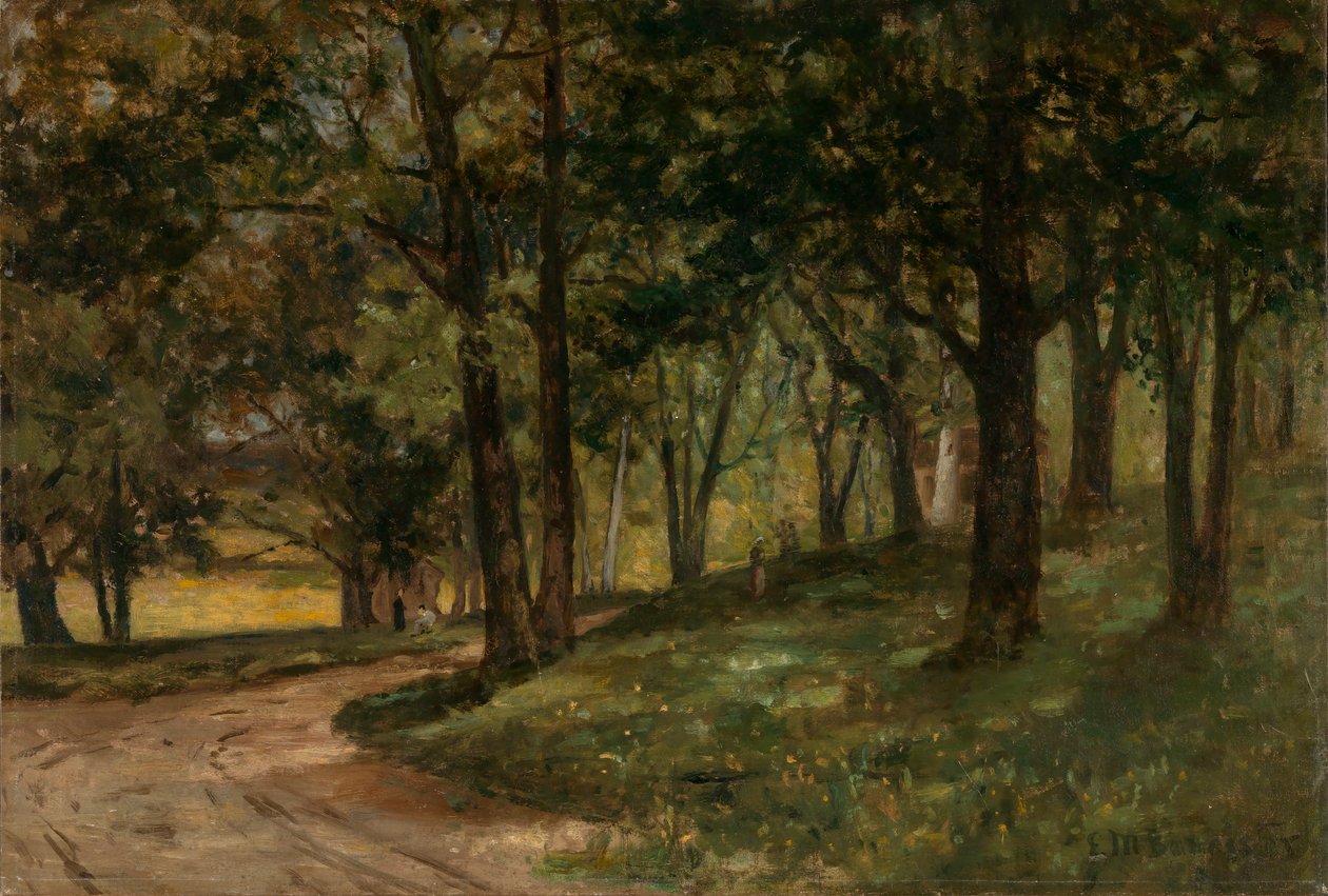 Paisagem sem título com árvores, s.d. de Edward Mitchell Bannister