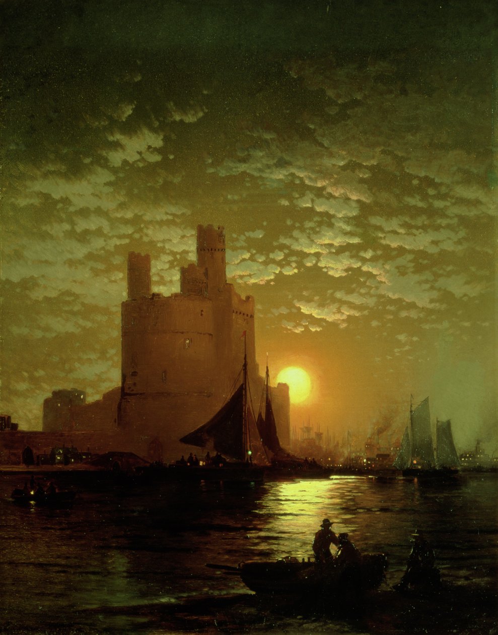Cena enluarada de Edward Moran