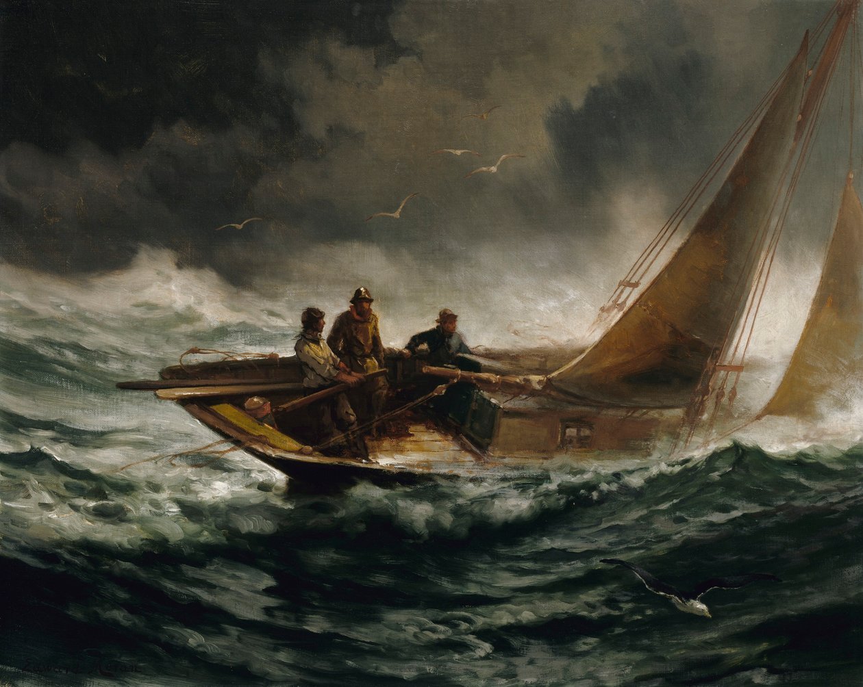 A enfrentar um vendaval de Edward Moran