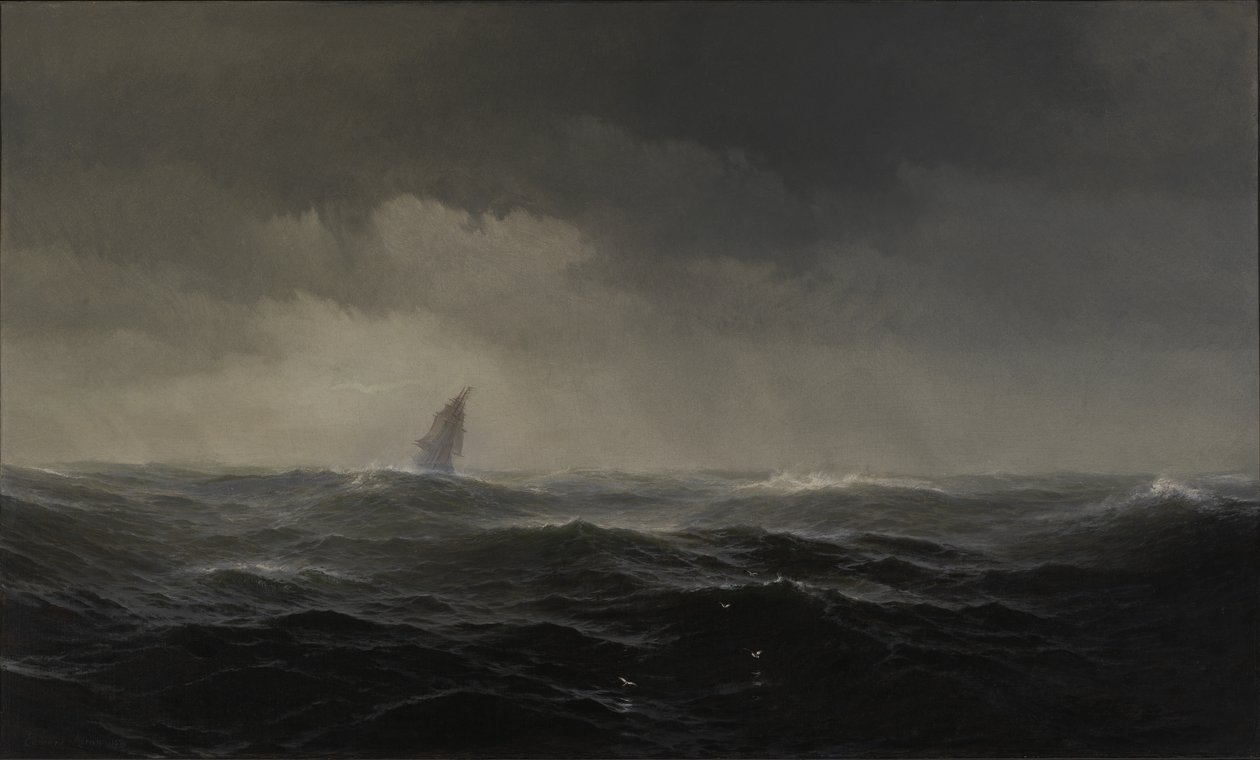 O Mar, 1870. de Edward Moran