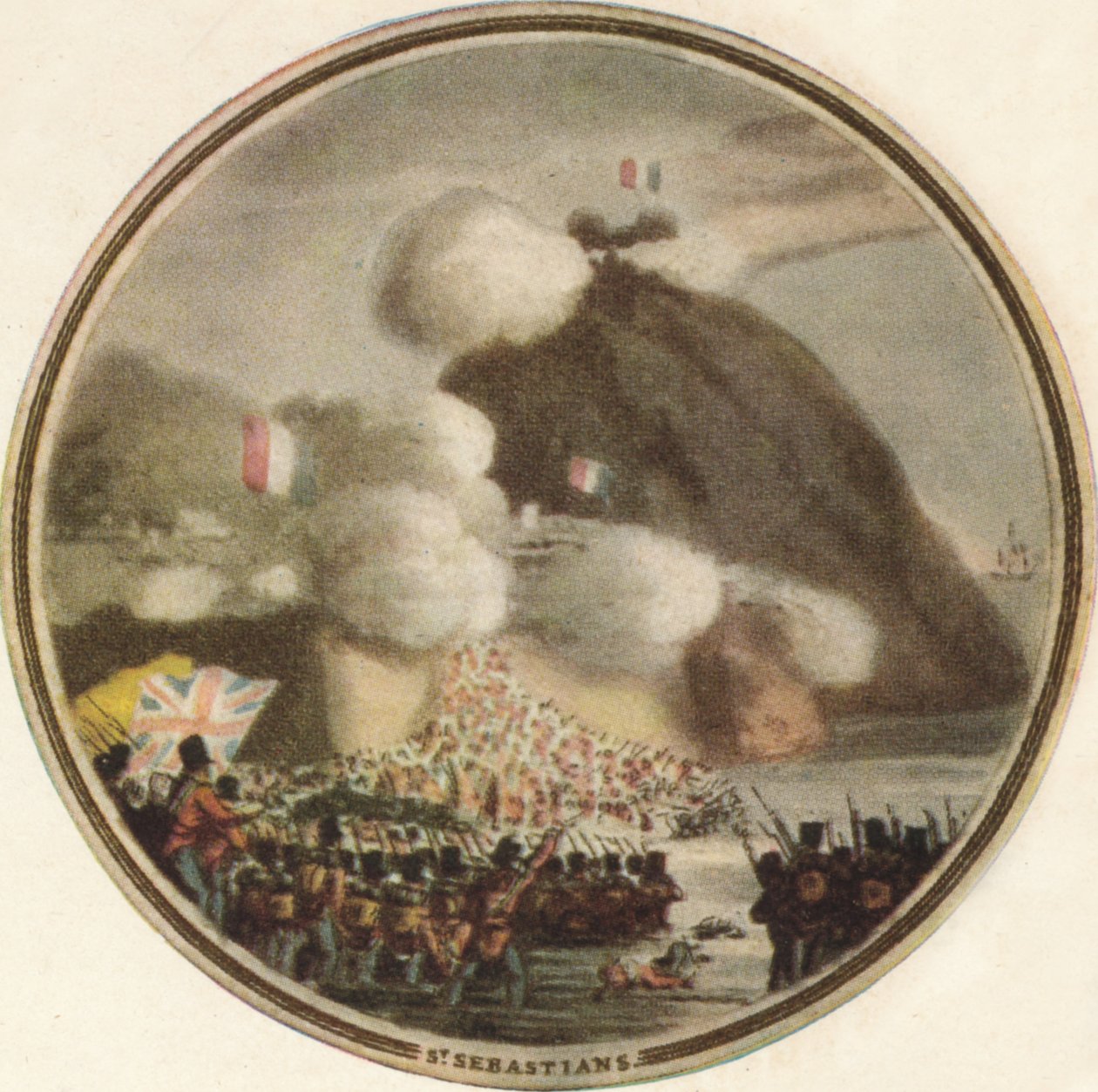 Invasão de São Sebastião, 1815, 1910 de Edward Orme
