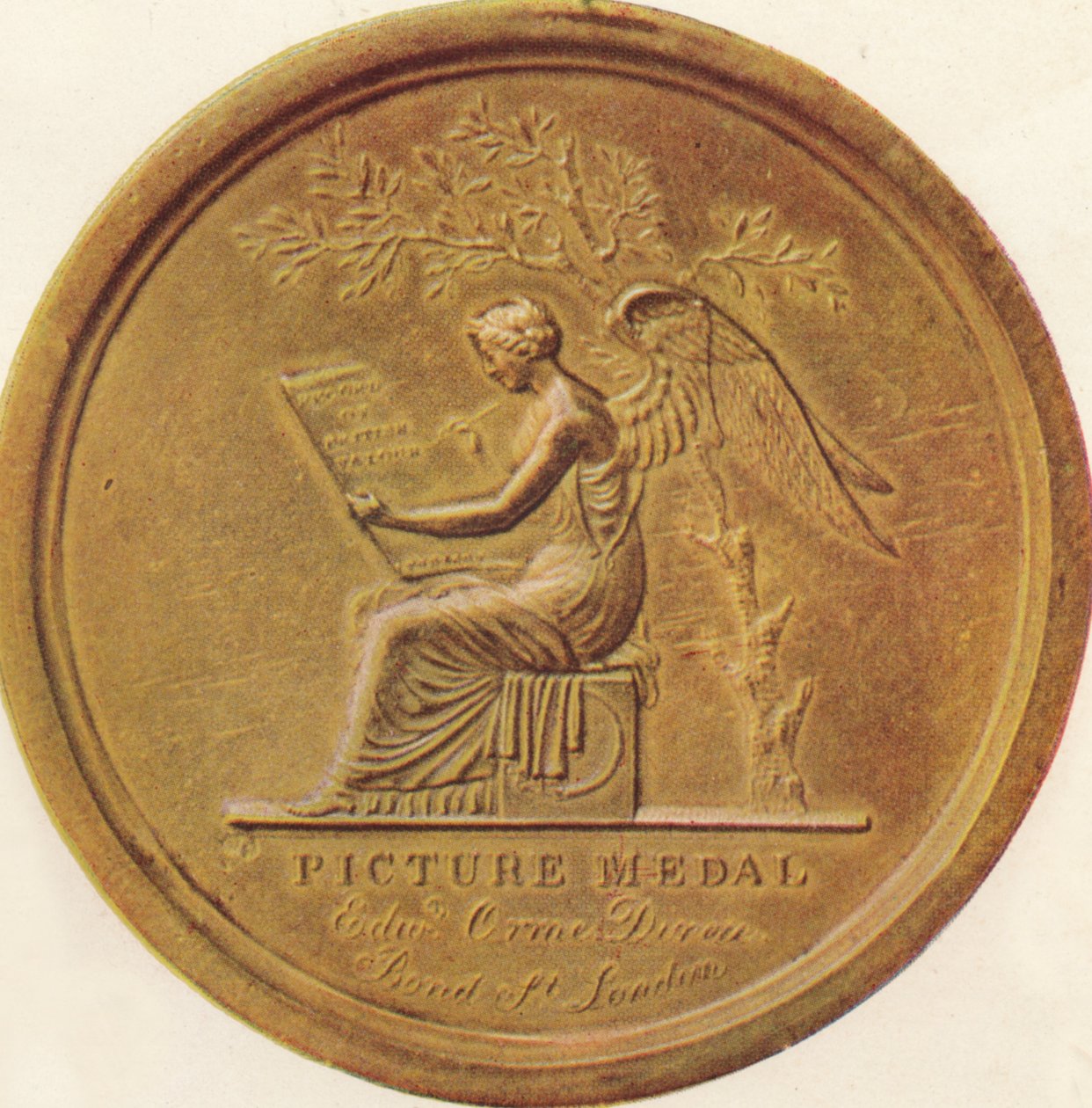 As batalhas do exército britânico de 1808 a 1814 - medalha de quadro, 1815, 1910. de Edward Orme