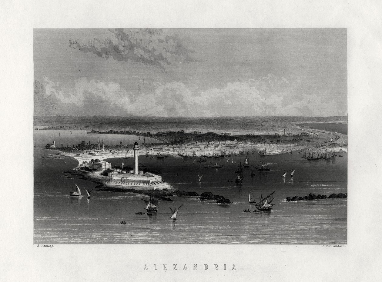 Alexandria, Egito, século XIX de Edward Paxman Brandard