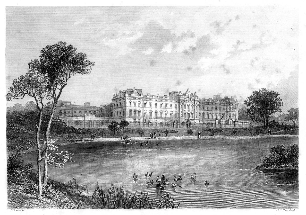 Palácio de Buckingham, Londres, 1899. de Edward Paxman Brandard