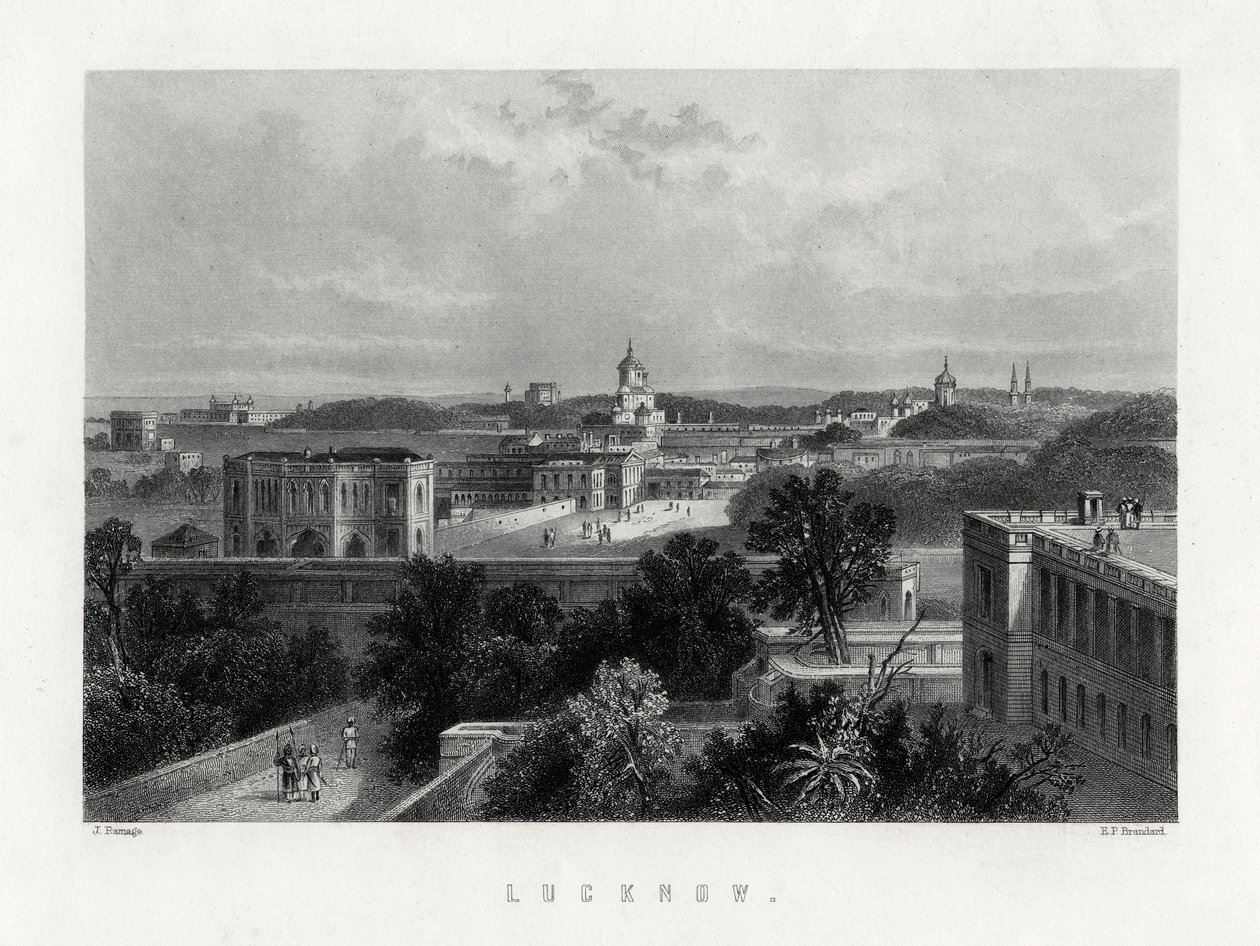Lucknow, Uttar Pradesh, Índia, século XIX de Edward Paxman Brandard
